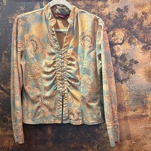 Papillon Blanc Multicolor Button Down Shirt